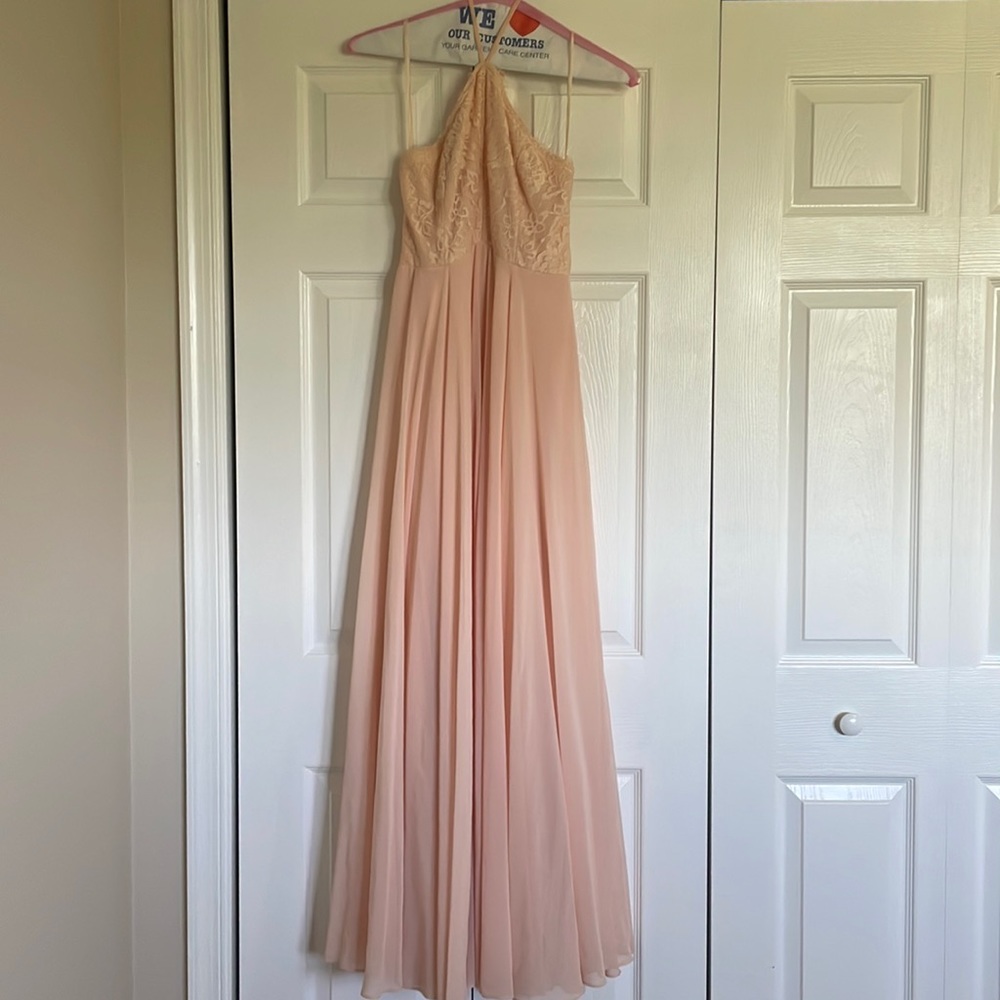 Lulus halter top full length gown